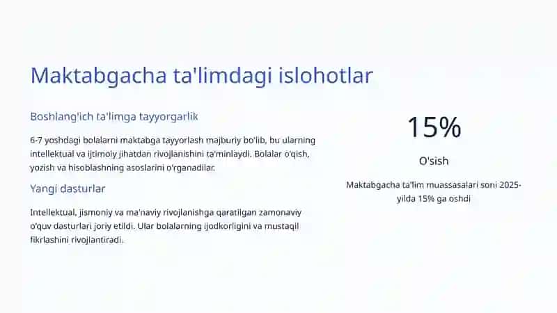 Ta'lim Sohasidagi Islohotlar: Kelajakni Qurish 3