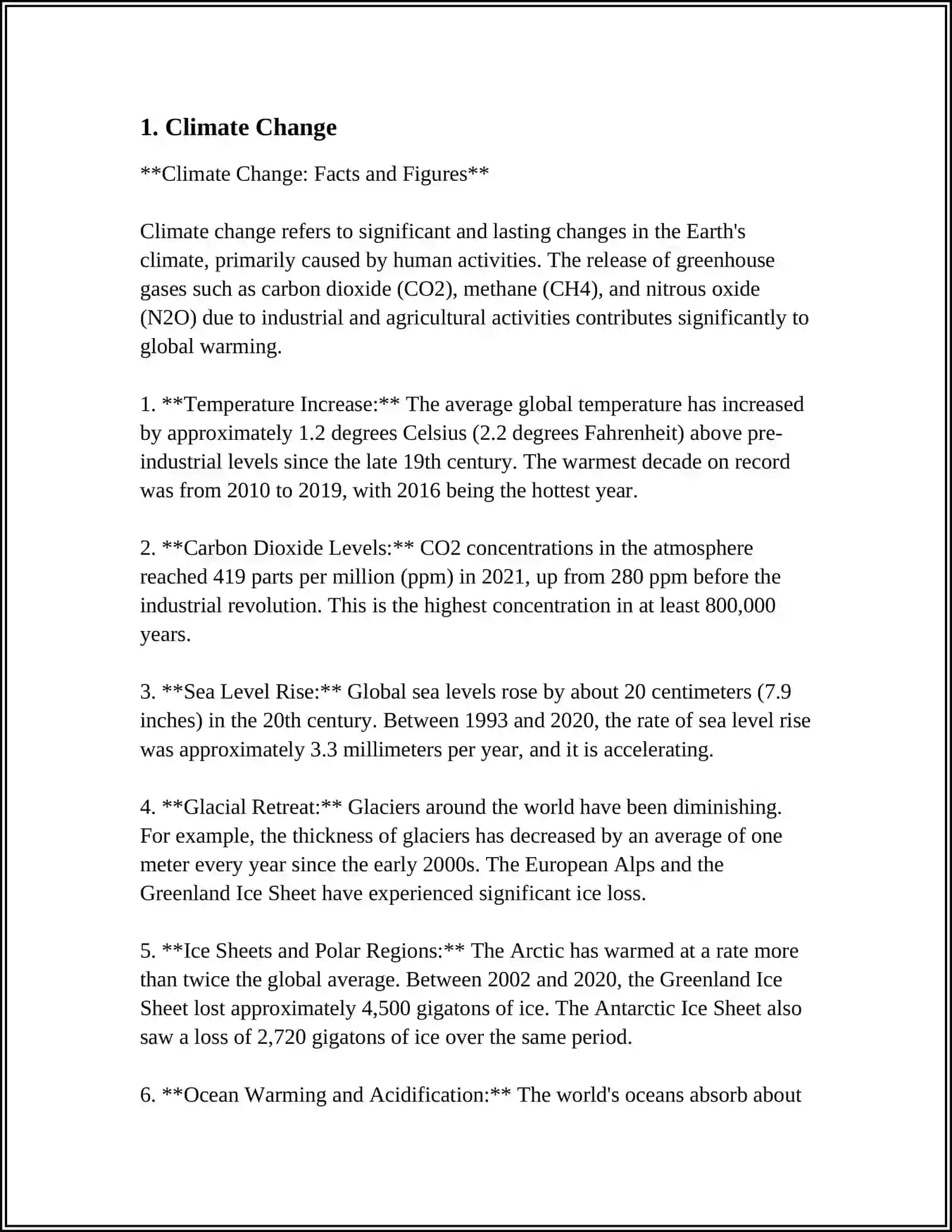 Climate Change: Facts and Figures 3