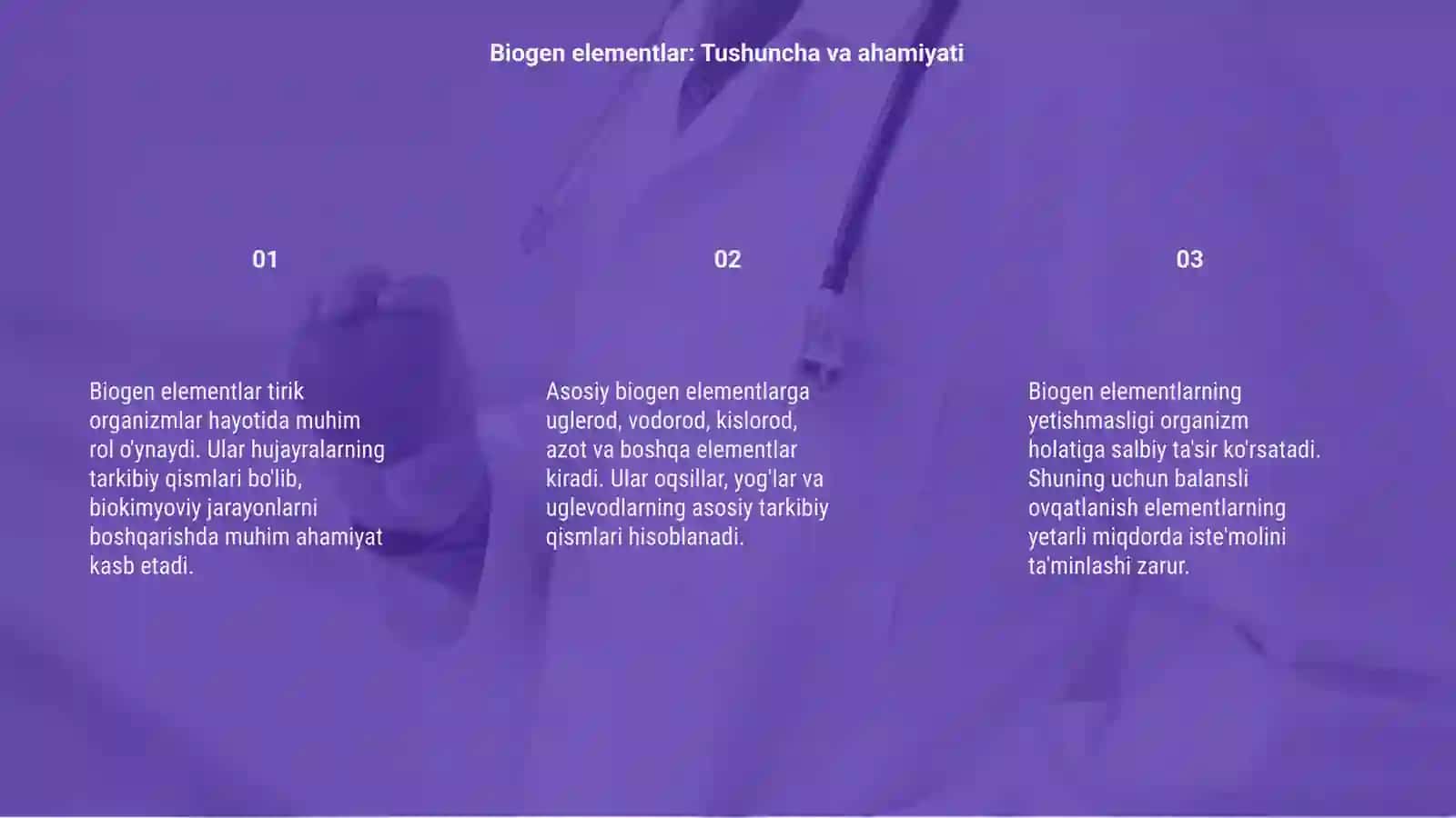 Biogen elementlar 3