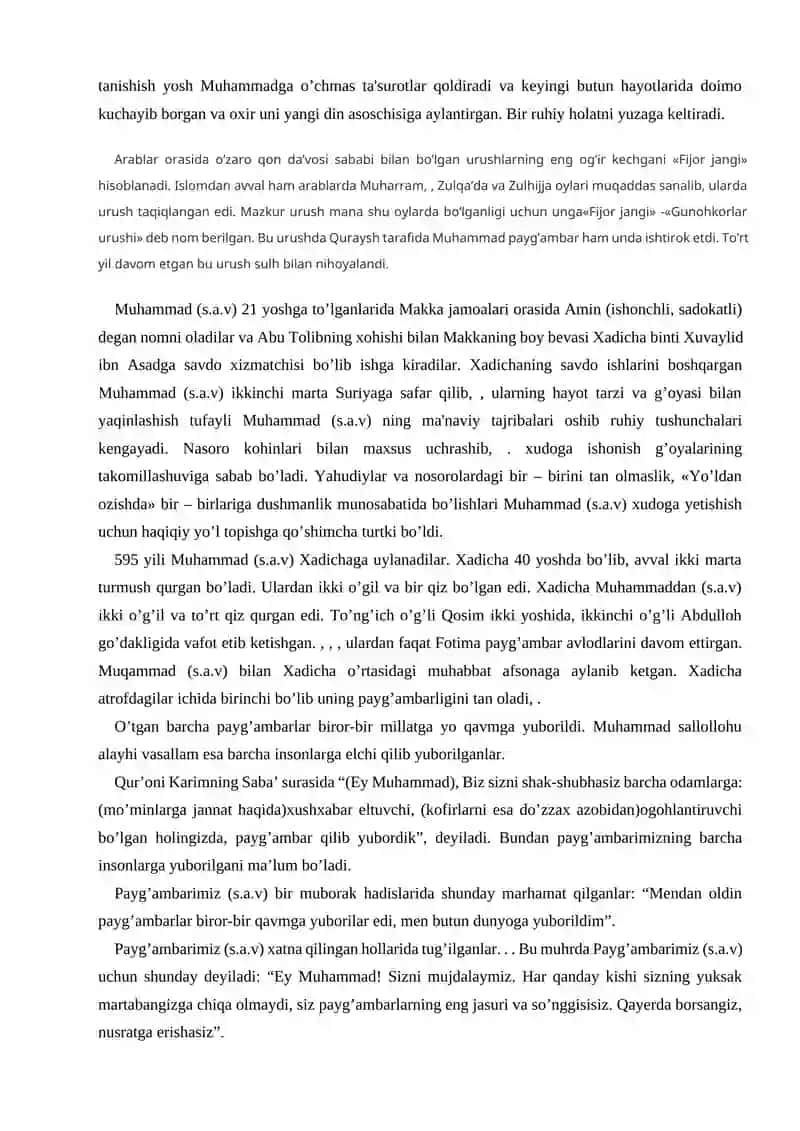 Islom dinini kelib chiqish tarixi 3