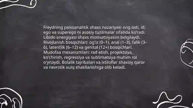 Chet el psixologiyasida shaxs nazariyalari 3