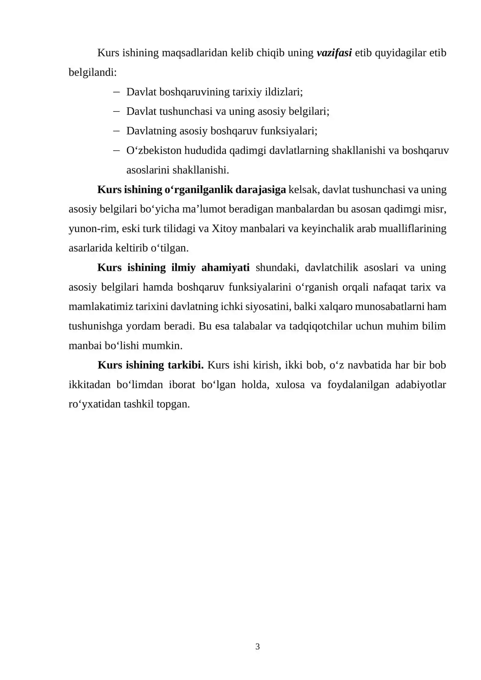Davlatning asosiy belgilari va funktsiyalari 3
