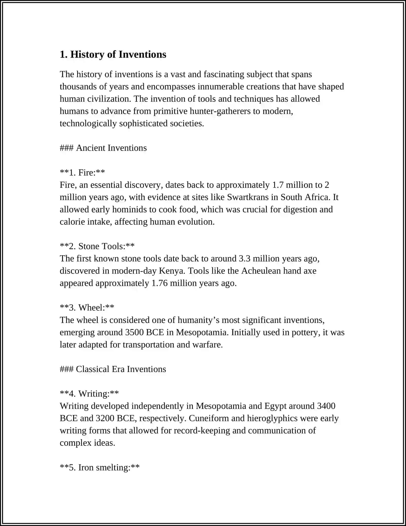 History of Inventions 3