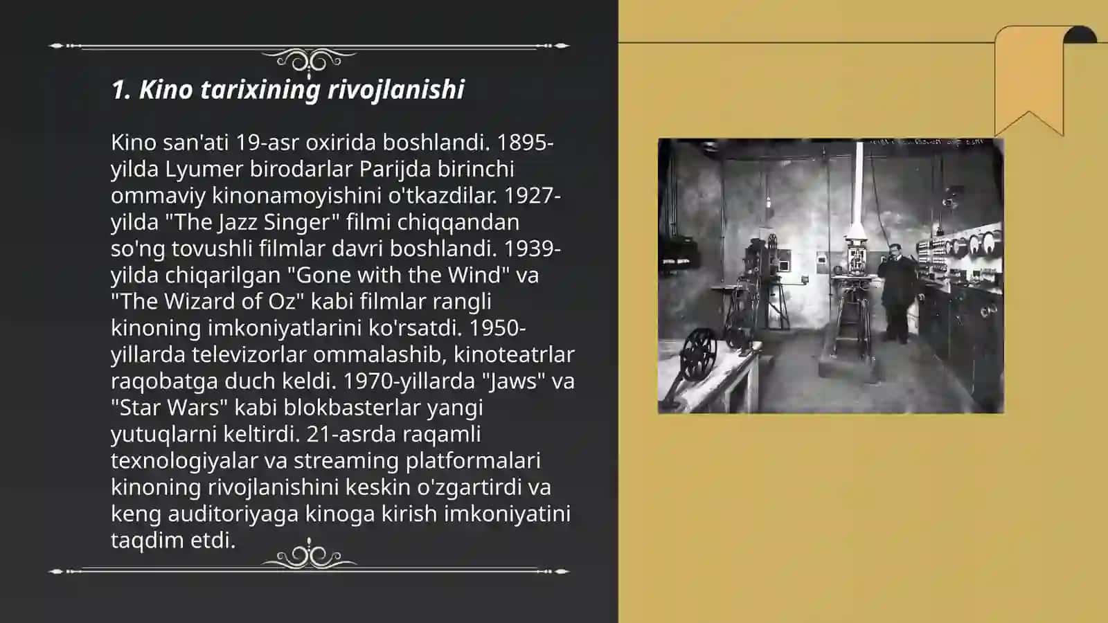 Kino san'at yoki industriya sfatida 3