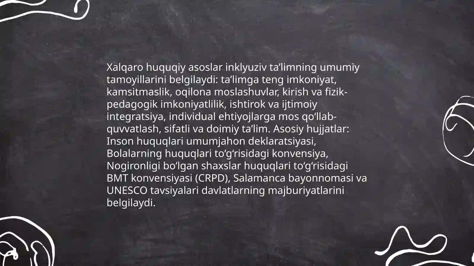 Inklyuziv ta'limning xalqaro huquqiy asoslari 3