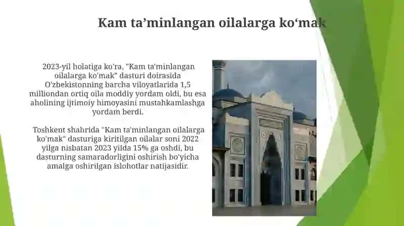 Kam ta'minlangan oilalarga ko'mak 3