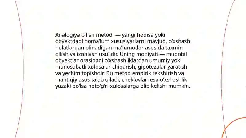 Analogiya bilish metodi sifatida 3