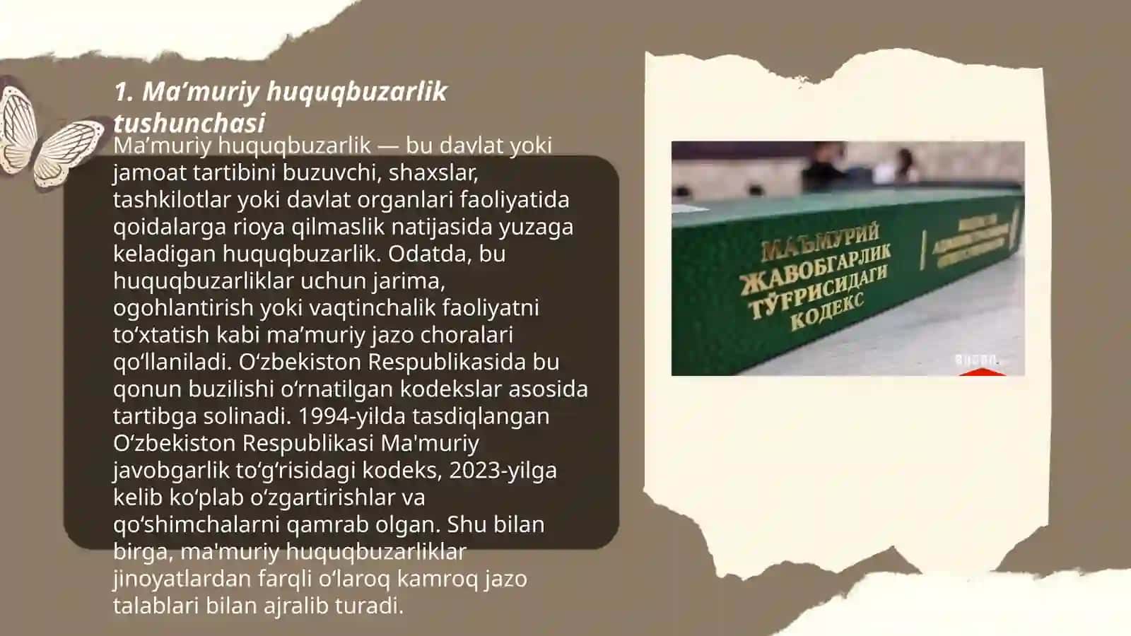Maʼmuriy huquqbuzarlik 3
