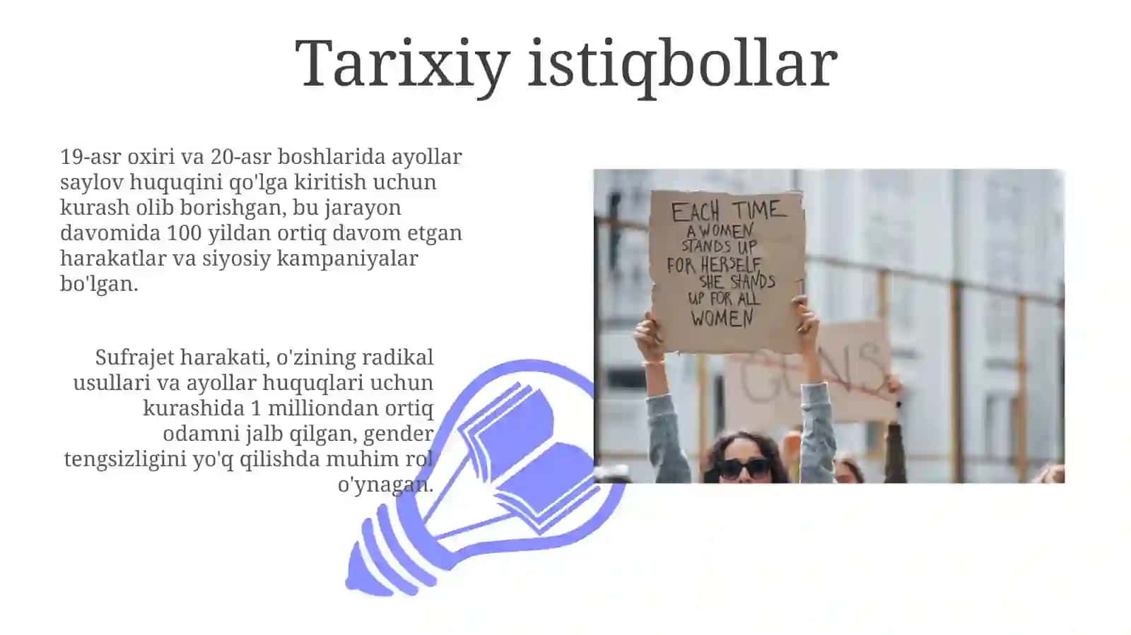 Xotin - qizlar va erkaklarning teng huuqliligi 3