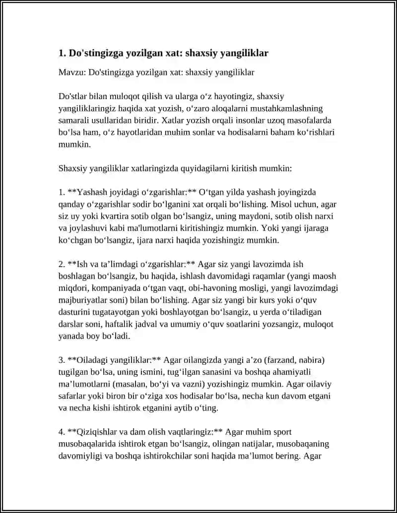 INFORMAL LETTER 3