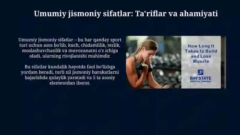 Umumiy jismoniy sifatlar va rivojlanish mashqlari 3
