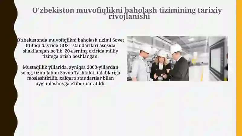 OʻZBEKISTON MUVOFIQLIKNI BAXOLASH TIZIMINING XUQUQIY VA MEʼYORIY ASOSLARI 3