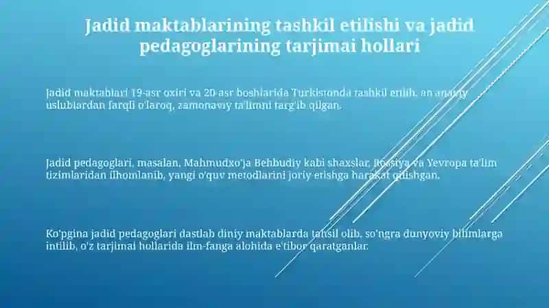 Jadid marifatparvarlarining olka ijtimoiy manaviy hayotida tutgan orni 3