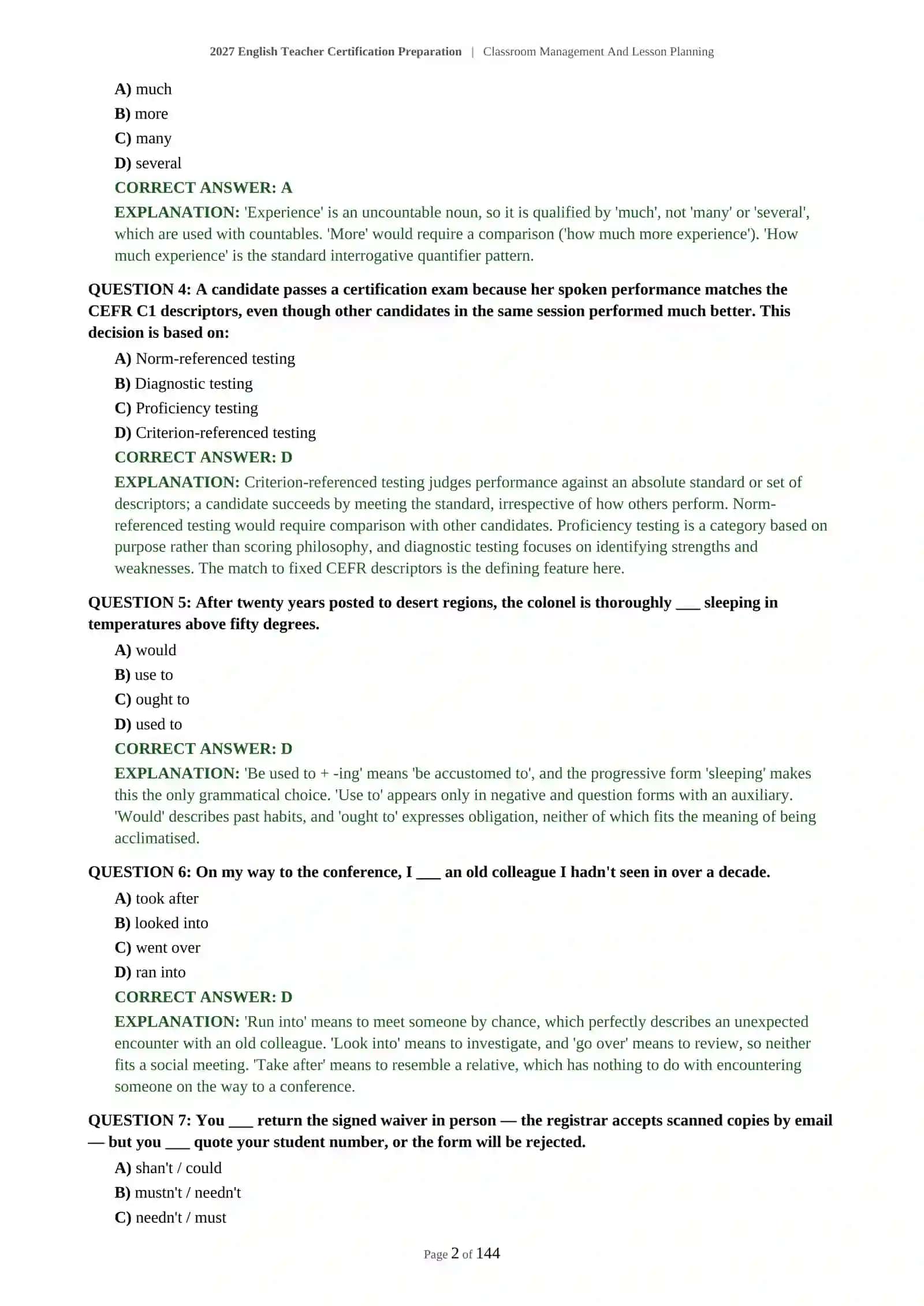 2027 English Teacher Certification Preparation | Classroom Management And Lesson Planning 3