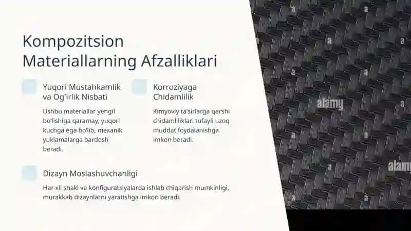 Kompozitsion Materiallar: Ta'rif, Turlari va Qo'llanilishi 3