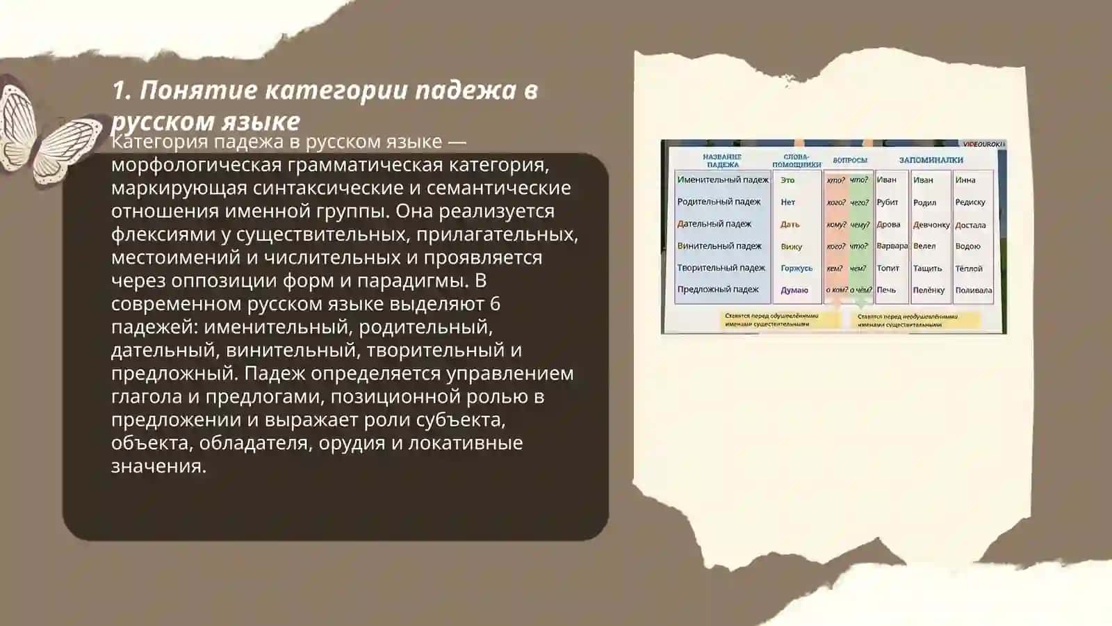 Категория падежа в русском языке 3