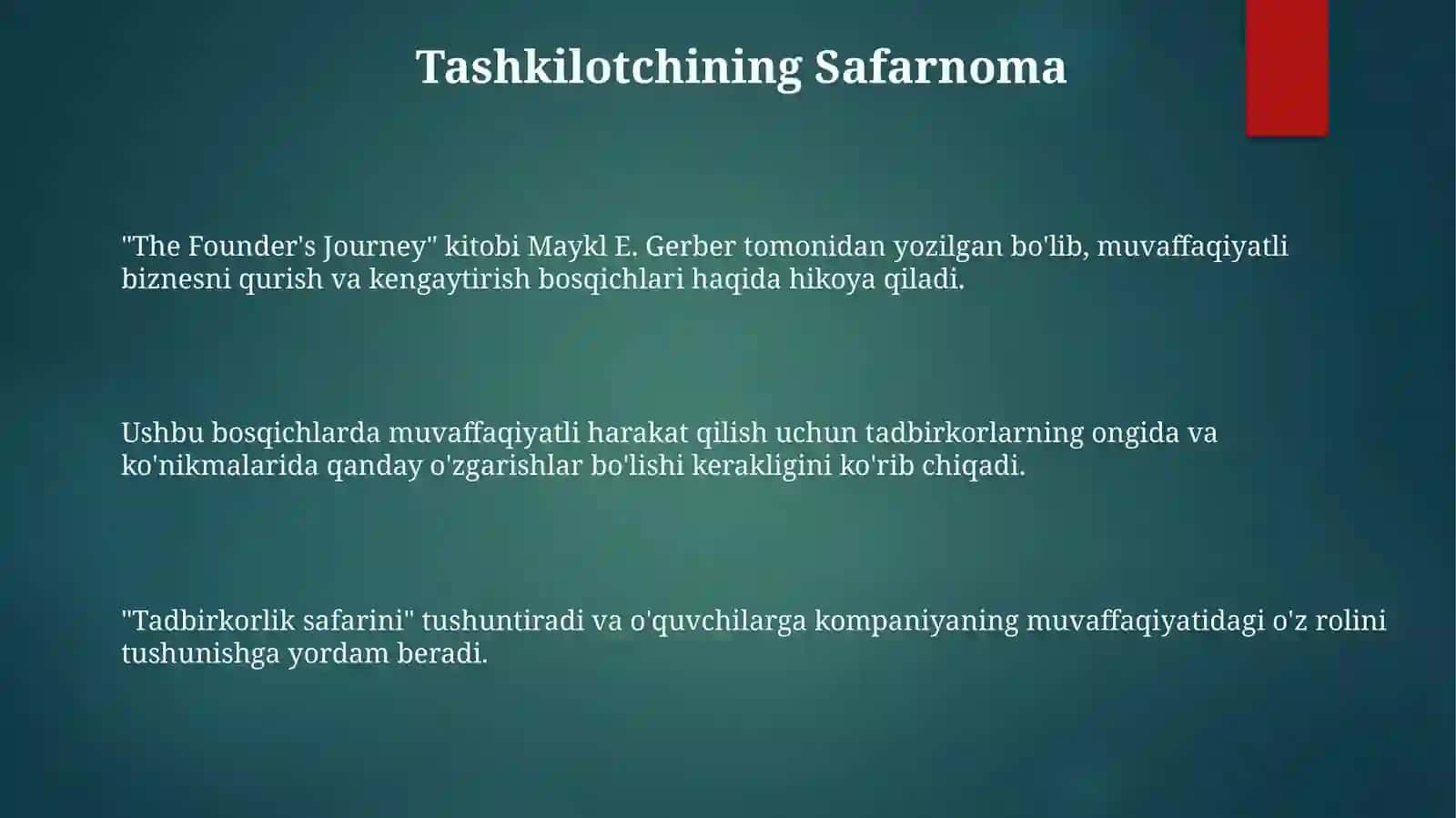 Tadbirkorlik safarini tushuntiradi 3