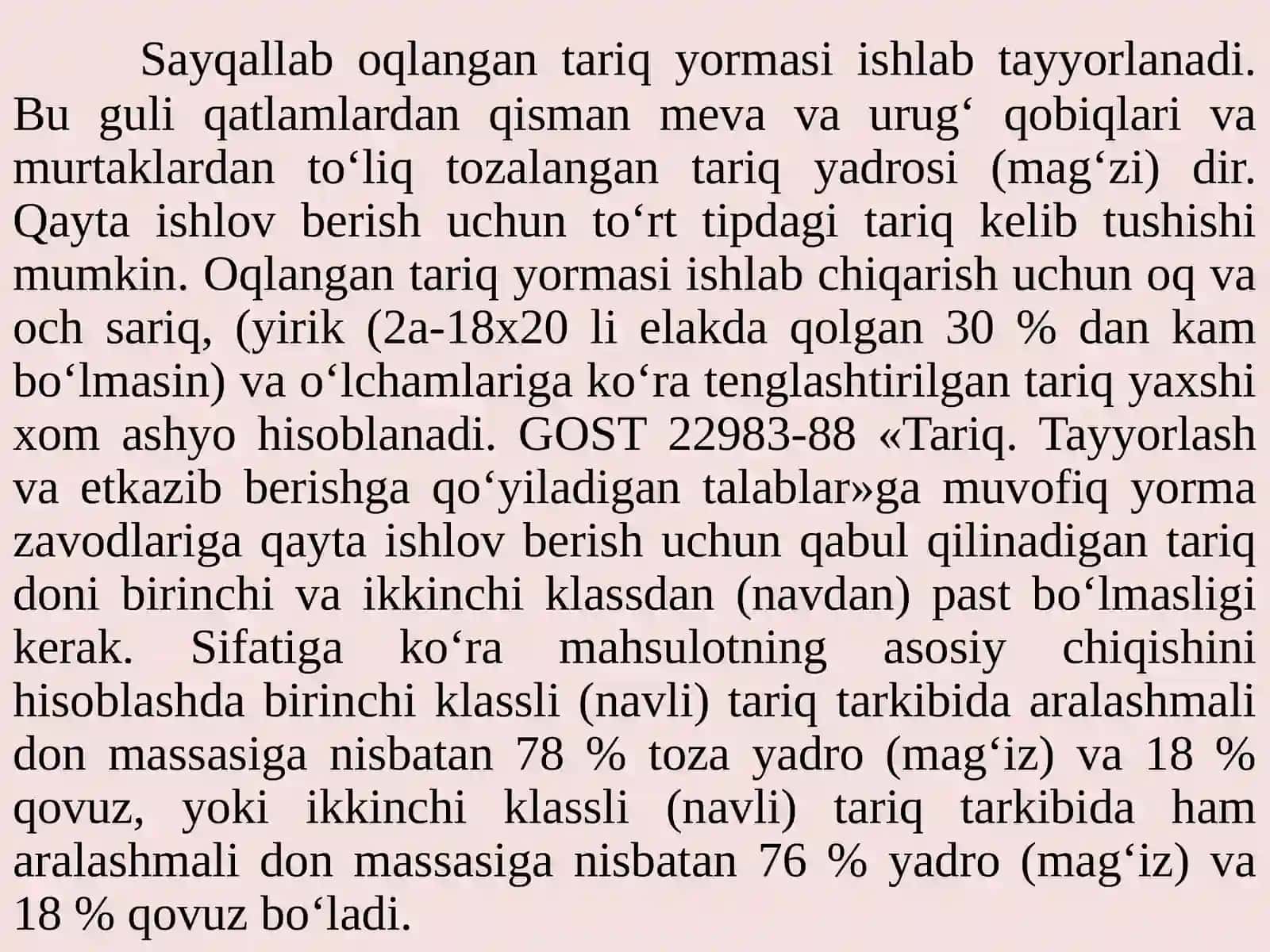 TARIQdonidanyormaishlabchiqarishTEXNOLOGIYASI 3
