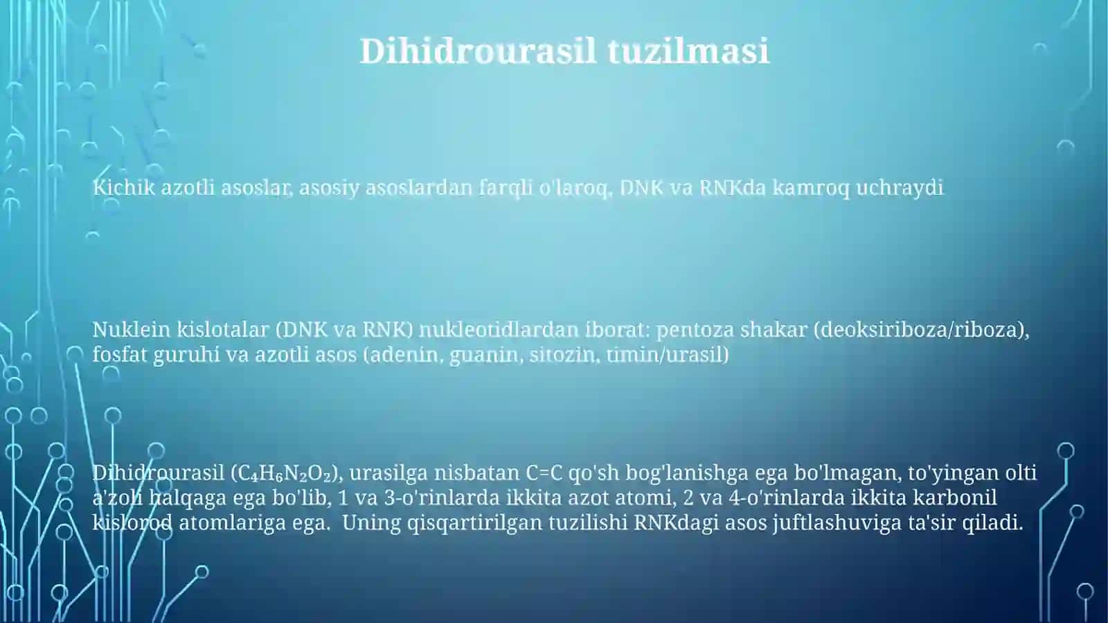 Nuklein Kislotalar Tuzulimi 3