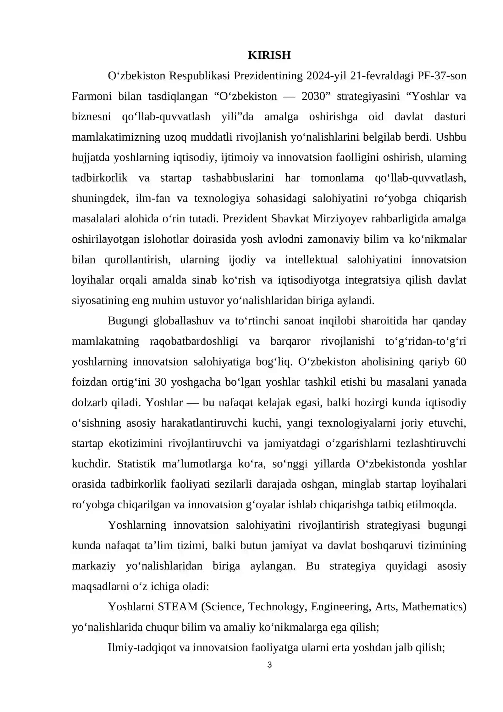Yoshlarning innovatsion salohiyatini rivojlantirish strategiyasi 3
