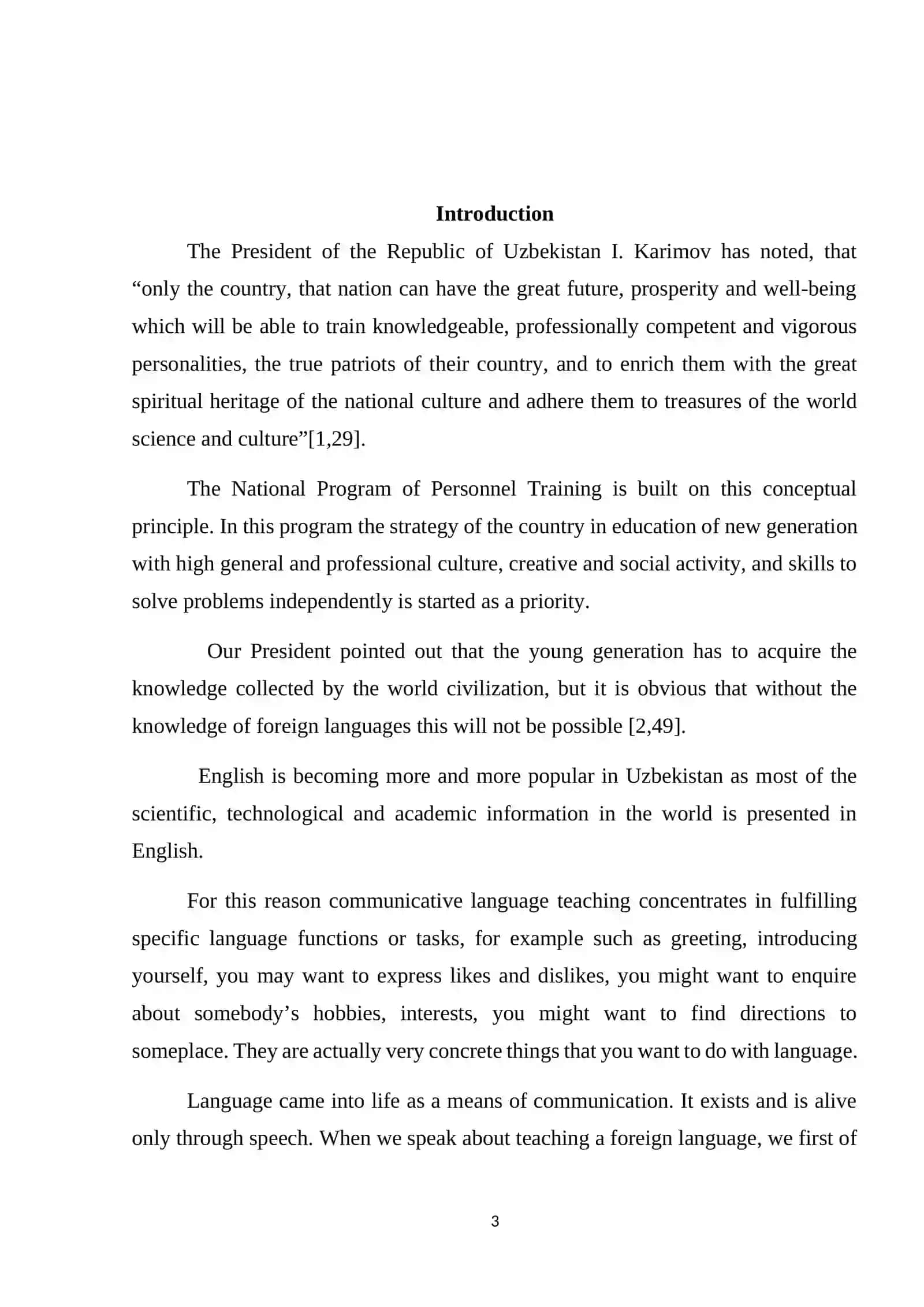 CHARACTERISTICS OF LANGUAGE PROFICIENCY ASSESSMENT 3