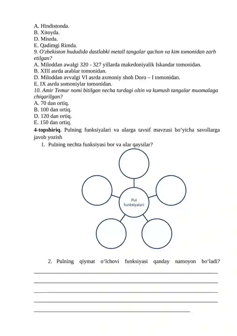 Mustaqil ta’lim topshiriqlarini baholash va bajarish tartibi 3