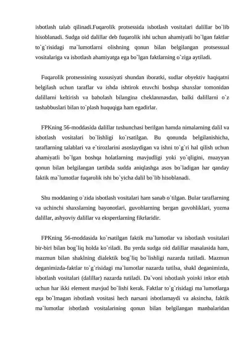 DALILLAR VA ISBOT QILISH 3