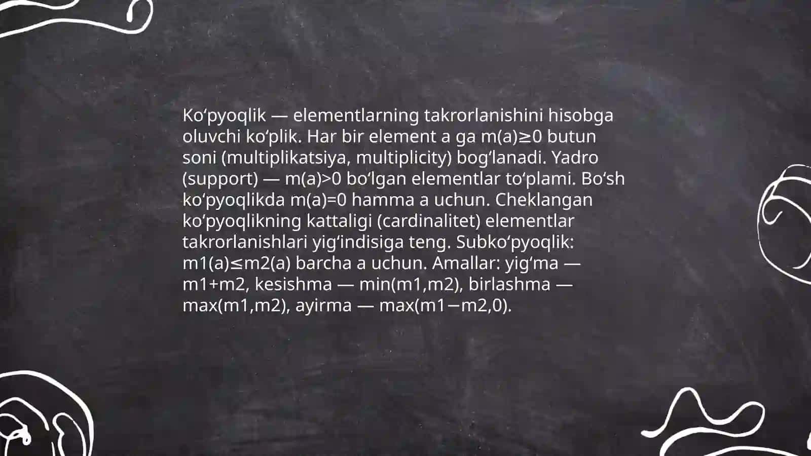 Koʻpyoqliklar: taʼrif va asosiy tushunchalar 3
