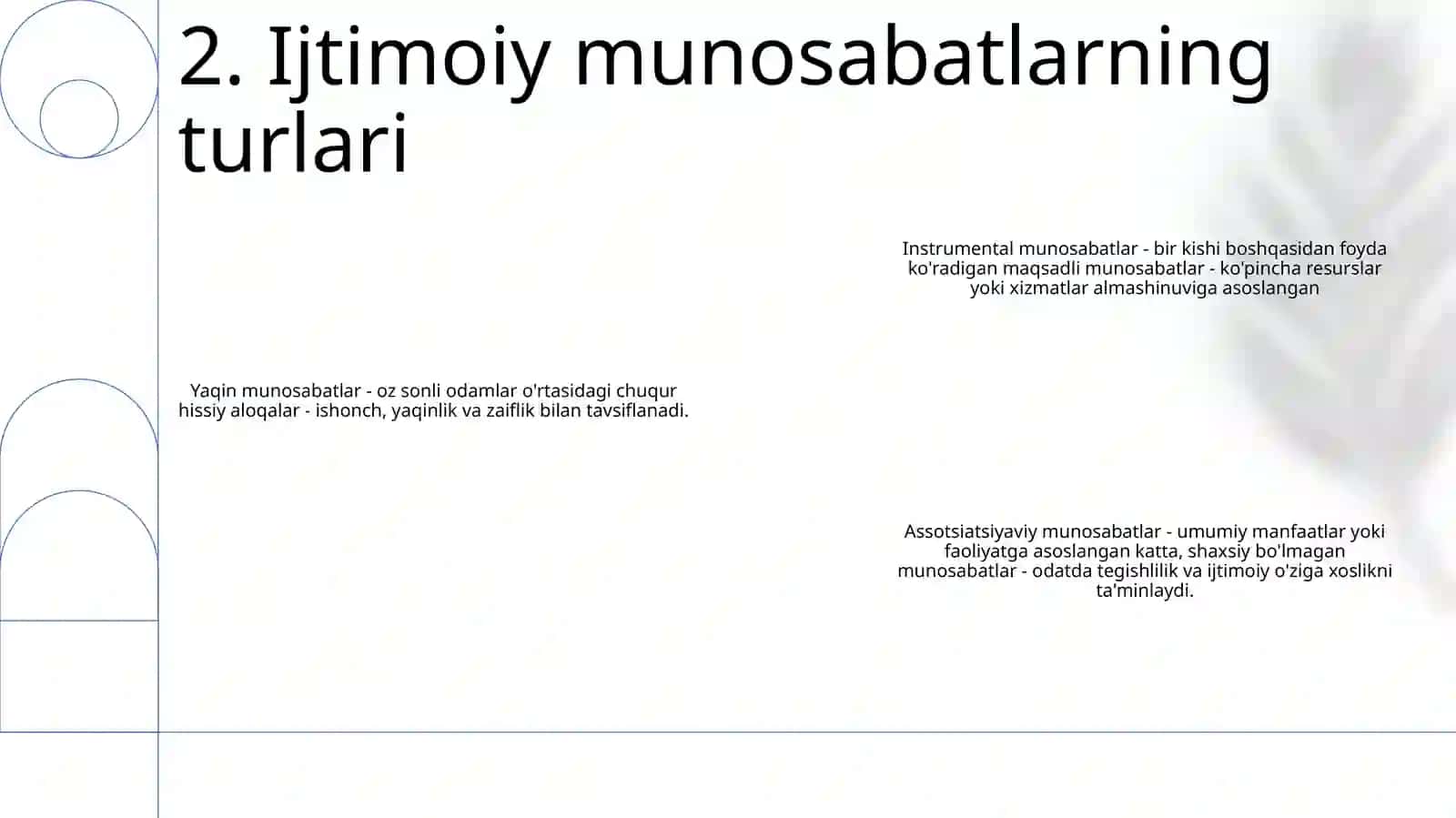 Ijtimoiy Munosabatlar 3