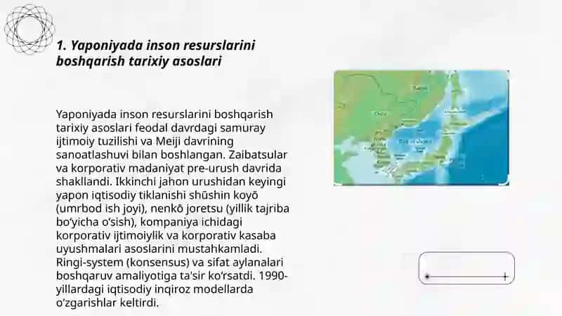 Yaponiyada inson resurslarini boshqarish asoslari va xususiyatlari 3