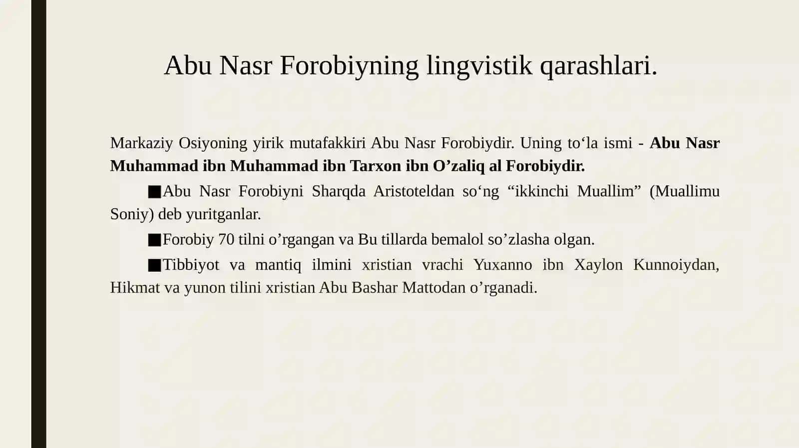 O'zbek tilshunosligi shakllanishining ilk davri 3