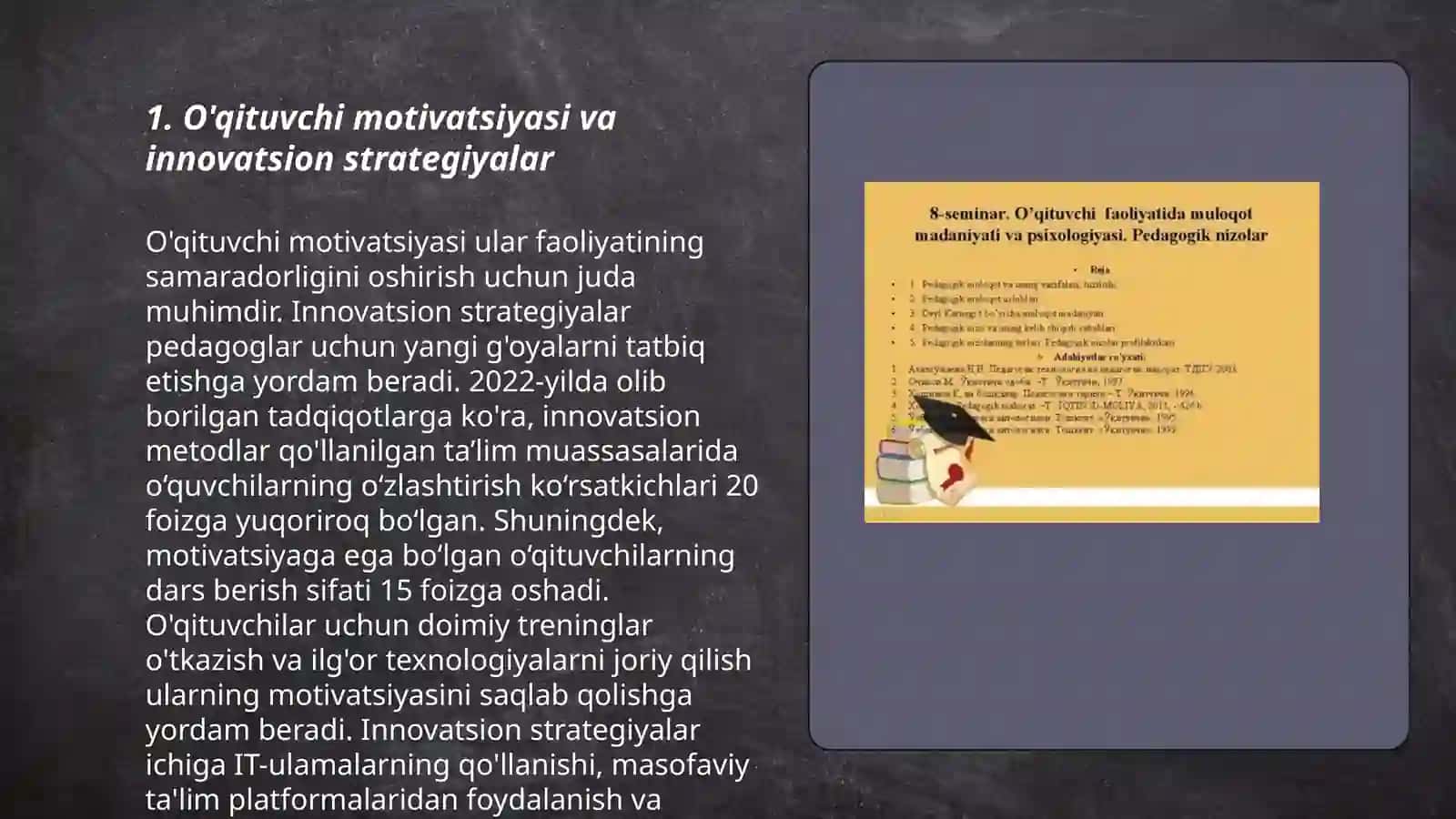 O'qituvchi motivatsiyasi va innovatsion strategiyalar 3