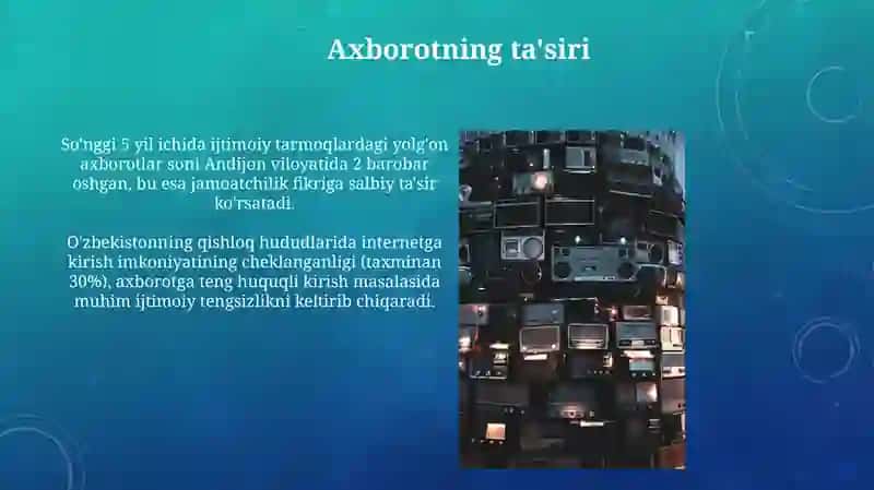 Axborot matnlar bilan ishlash va media madaniyat 3