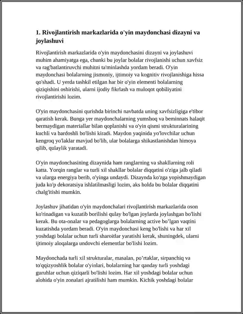 RIVOJLANTIRISH MARKAZLARIDA ÓYIN VA ÒYIN MUHITI TASHKIK ETISH USULLARI 3