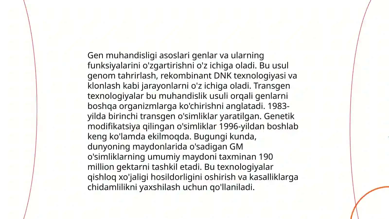 Gen muhandisligi asosida stress omillarga chidamli transgen oʻsimliklar olish 3