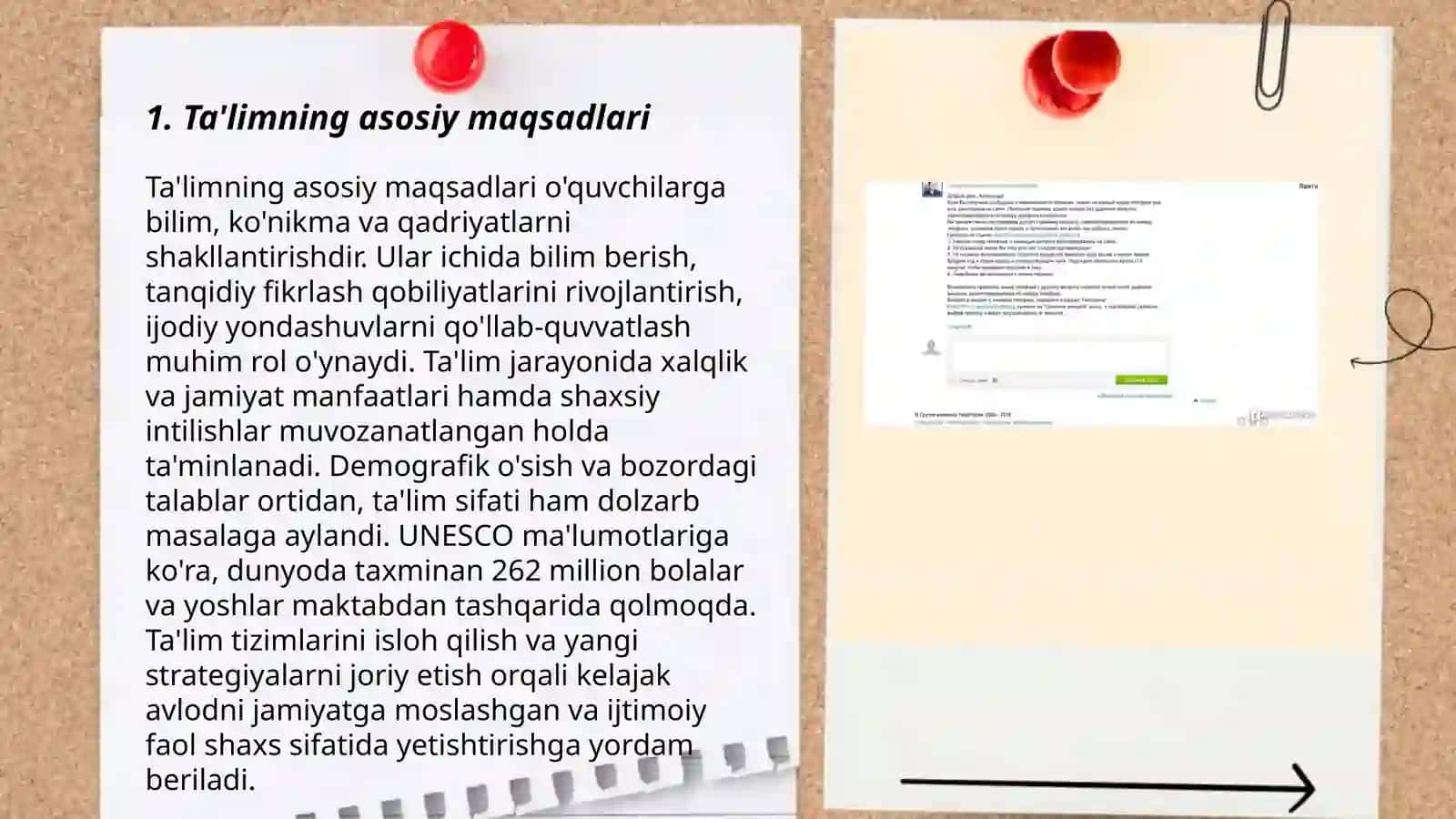 Ta’lim turlari О‘zbekiston Respublikasining “Ta’lim tug‘risida”gi qonuni” 3