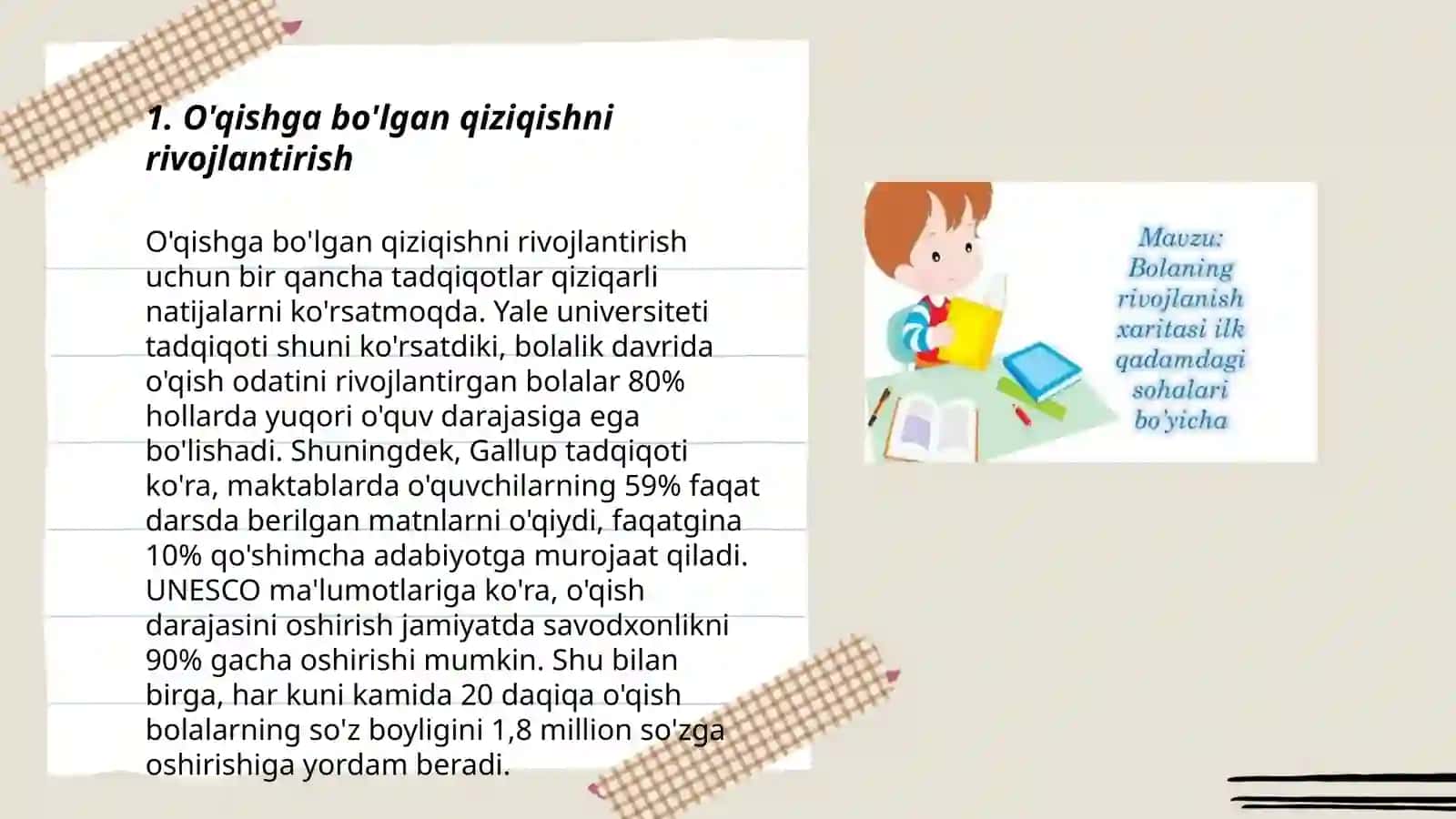 Bolaning rivojlantiruvchi sohalari kompetensiyalari 3
