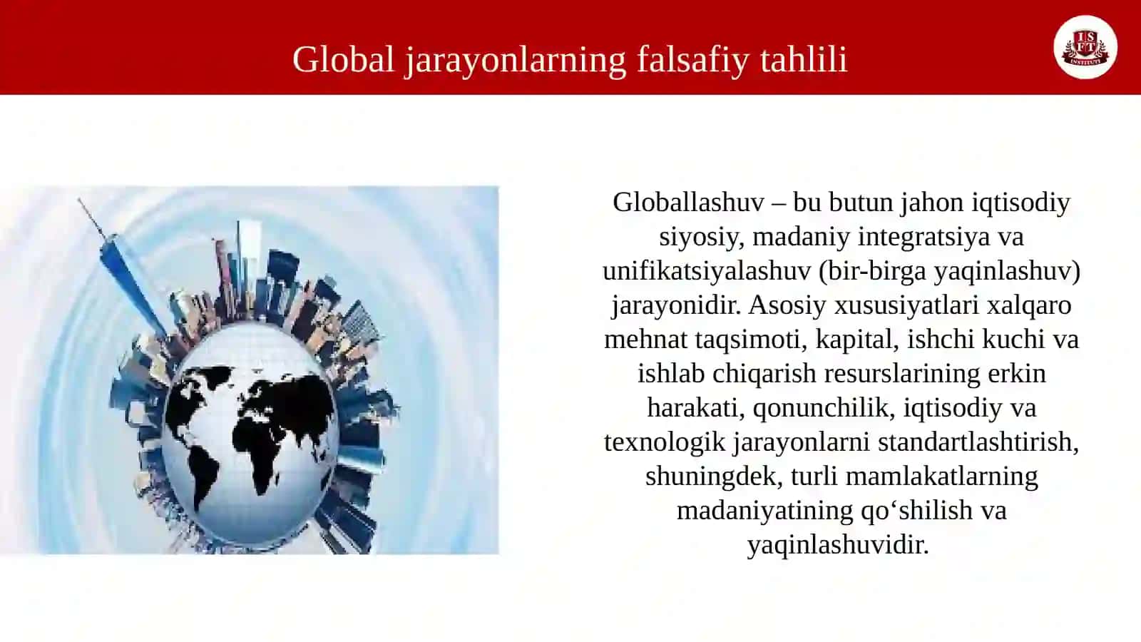 GLOBAL JARAYONLAR VA BARQAROR TARAQQIYOT 3