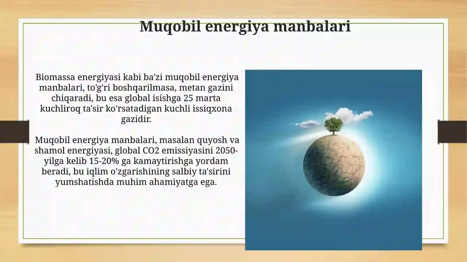 Global iqlim oʻzgarishining ta'siri 3