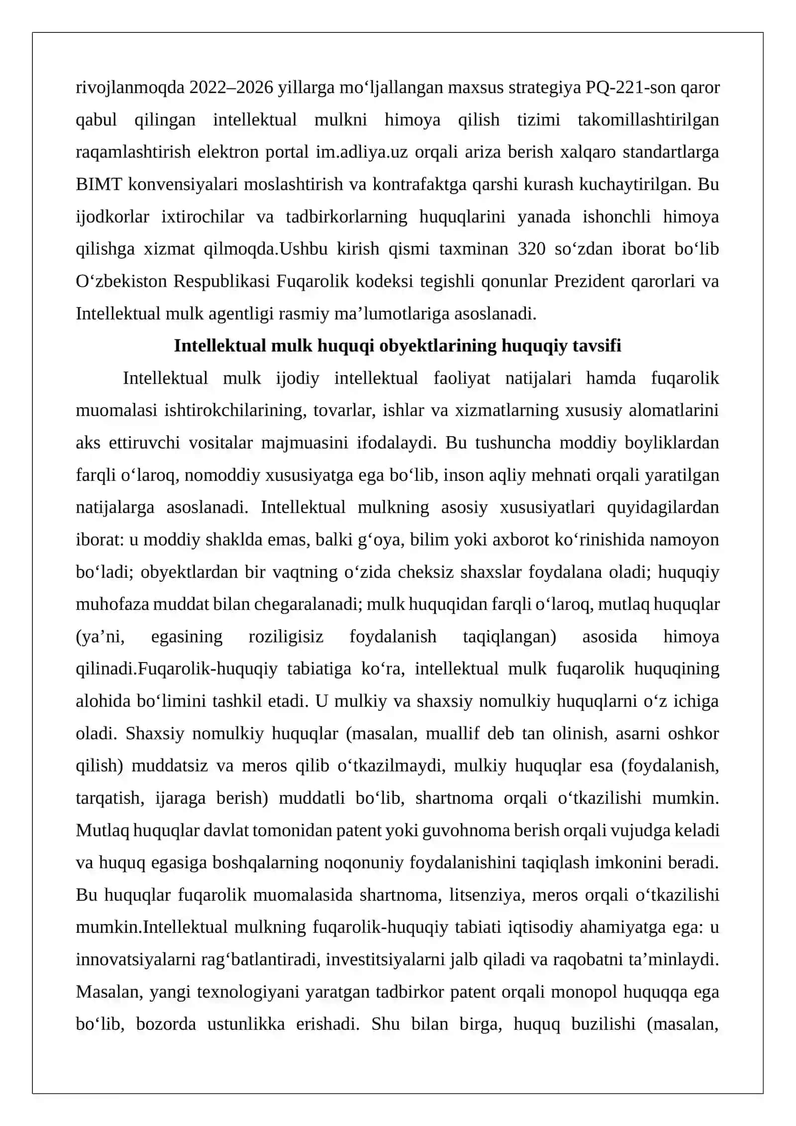 Intellektual mulk huquqi obyektlari va ularni himoya qilish usullari 3