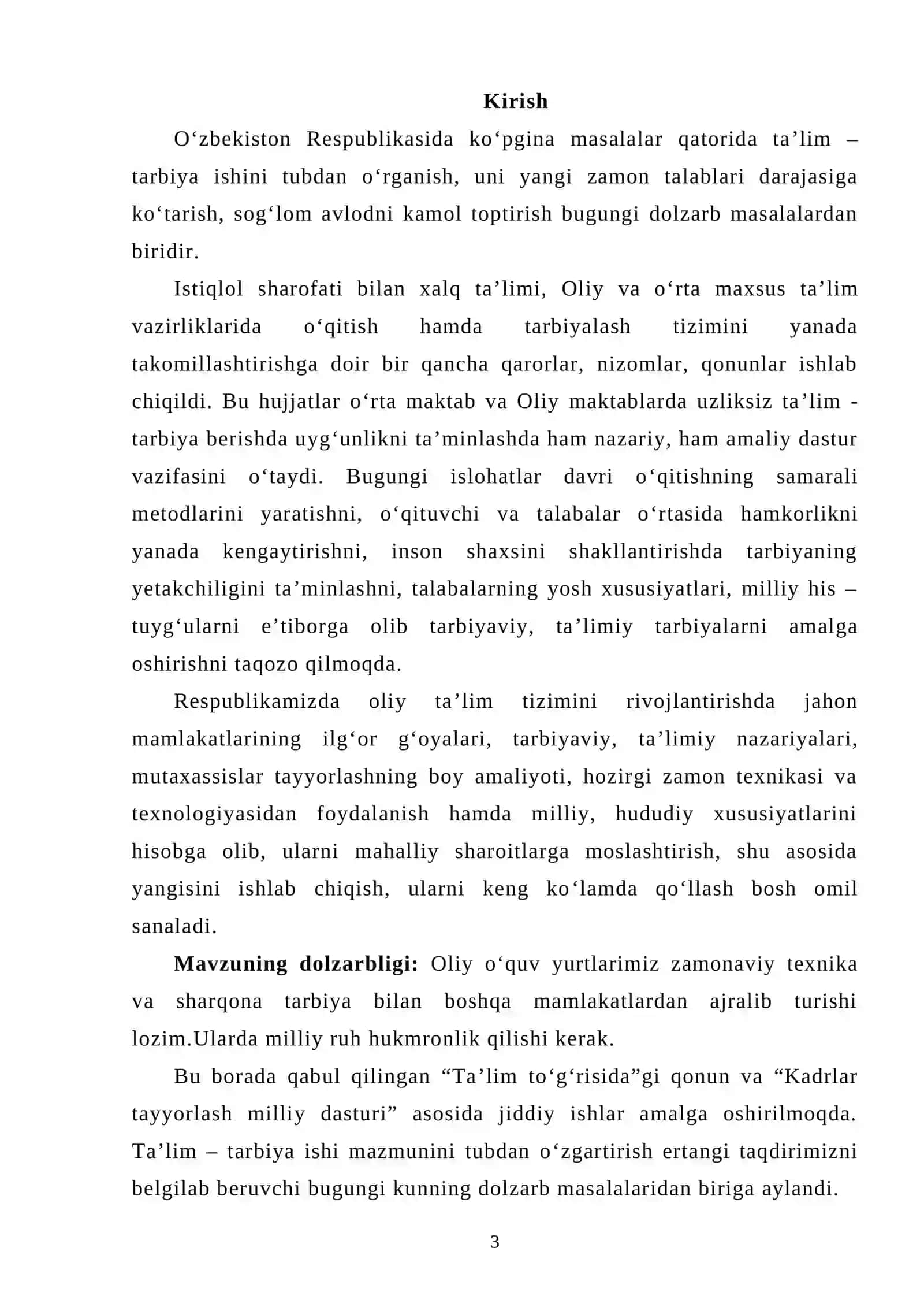 Oliy maktabda tarbiya jarayonlarini tashkil etishning psixologik xususiyatlari 3