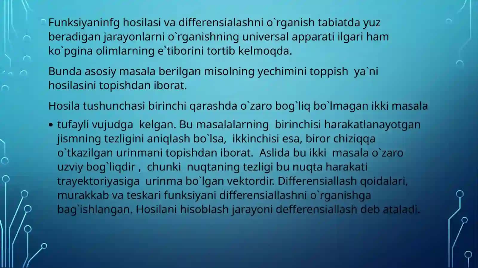 Hosila va uning tadbiqlari 3