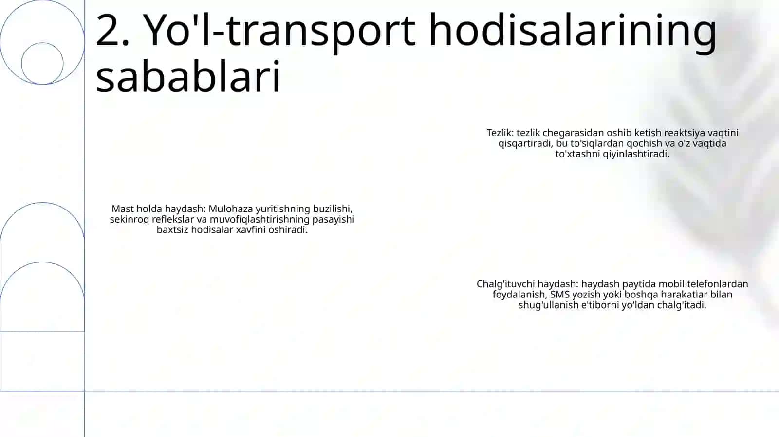 Yo'L Harakati Xavfsizligi 3