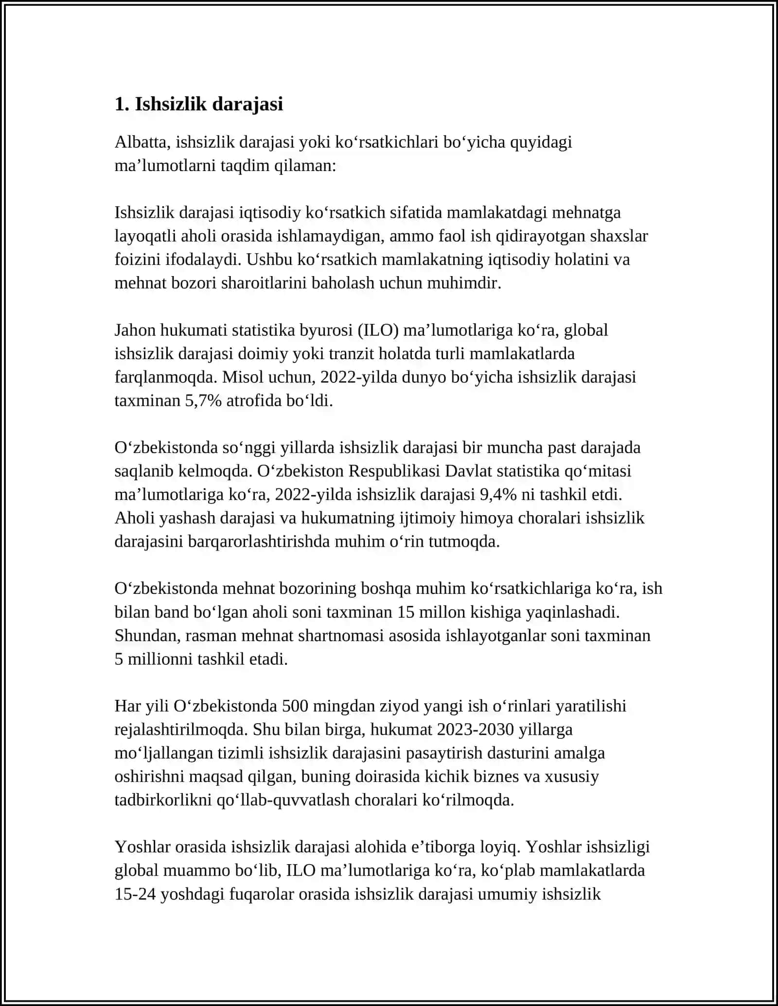 ISHSIZLIK IQDISODIY XAVFSIZLIKNING IJTIMOIY INDEKATORI 3