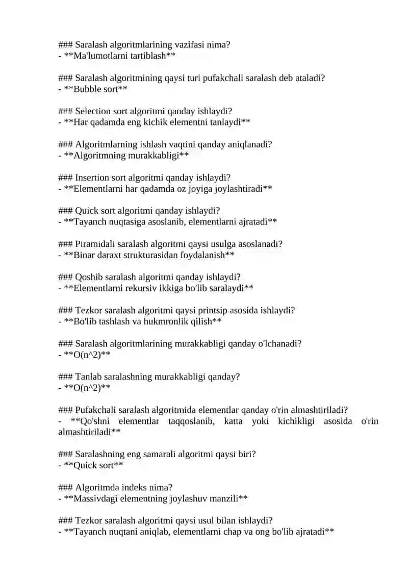 Algoritm deganda nimani tushunamiz? 3