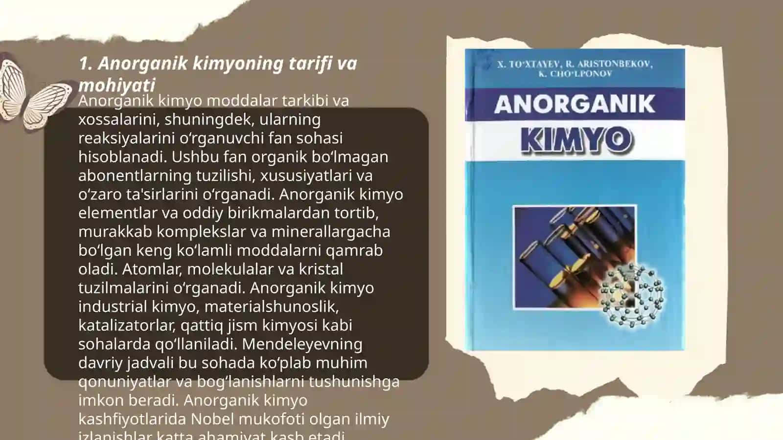 Anorganik kimyo fanining predmeti, rivojlanish davrlari va metodlari 3