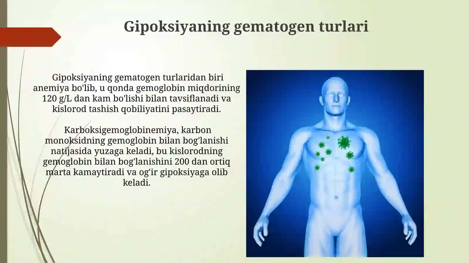 Nafasning patologik turlari. Toʻqimadagi nafasi. Gipoksiya uning turlari 3