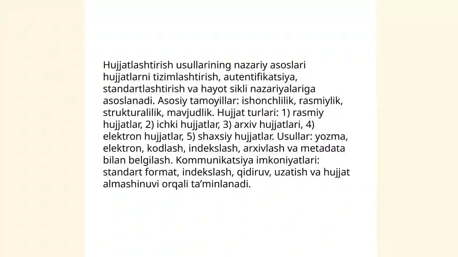 Hujjatlashtirish usullari 3