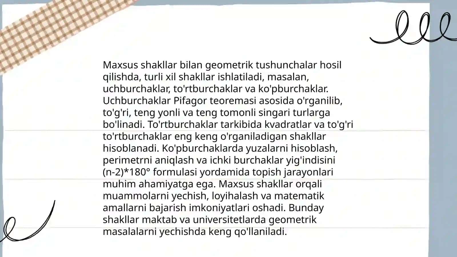 Maxsus shakllar toʻplamidan foydalanib narsalarni hosil qilishga oʻrgatish metodlari 3