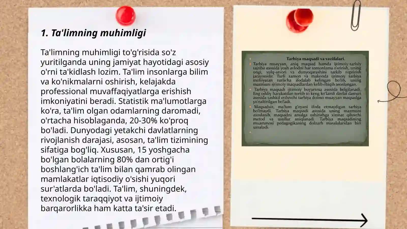Y.O.Komenskiyning Ta'limning muhimligi va o'qitishning asoslari haqida fikrlari 3
